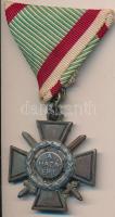 1941. &quot;Tűzkereszt I. fokozata&quot; bronzozott cink kitüntetés mellszalaggal T:2 &lt;br/&gt;Hungary 1941. &quot;Hungarian Fire Cross 1st class&quot; brass-plated zinc decoration with ribbon C:XF