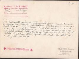 cca 1930-1940 Schäffer Gy.fotószalon: Vöröskeresztes jótékony célú tárgysorsjáték főnyereményeinek h...
