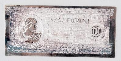 1996. "A kibocsátás 150. évfordulójára" 1946-os 10Ft-ost formázó Ag(999) emlékplakett (1,5...