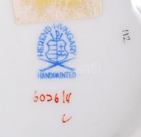 Herendi Viktória mintás kis dobozka, kézzel festett, hibátlan, jelzett, d:8,5 cm, m:5 cm