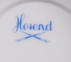 Herendi csipkebogyó mintás füles cukortartó, kézzel festett, jelzett, rózsán nagyon apró hibák, m:10...