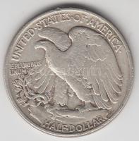 Amerikai Egyesült Államok 1942. 1/2$ Ag &quot;Walking Liberty&quot; T:3 &lt;br/&gt;USA 1942. 1/2$ Ag &quot;Walking Liberty&quot; C:F &lt;br/&gt;Krause KM#142