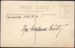 1932 Roth László: Olga Gordana színésznő műtermi portréja, vintage fotó, hideg pecséttel jelzett, fo...