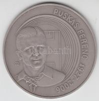 2007. &quot;Puskás Ferenc 1927-2006&quot; patinázott Ag emlékérem (15,6g/0.999/42mm) T:1