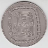2007. "Puskás Ferenc 1927-2006" patinázott Ag emlékérem (15,6g/0.999/42mm) T:1