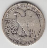 Amerikai Egyesült Államok 1934. 1/2$ Ag &quot;Walking Liberty&quot; T:3- &lt;br/&gt;USA 1934. 1/2$ Ag &quot;Walking Liberty&quot; C:VG &lt;br/&gt;Krause KM#142