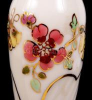 Kézzel festett, búzavirágokkal  és pillangókkal díszített, hibátlan, jelzett, Zsolnay porcelán gyert...