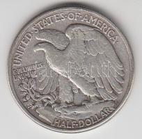 Amerikai Egyesült Államok 1942. 1/2$ Ag &quot;Walking Liberty&quot; T:3 &lt;br/&gt;USA 1942. 1/2$ Ag &quot;Walking Liberty&quot; C:F &lt;br/&gt;Krause KM#142