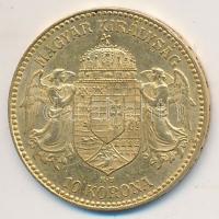 1910. 10K Au "Ferenc József" Körmöcbánya (3.39g/0.900) T:2
Hungary 1910. 10 Korona Au &quo...