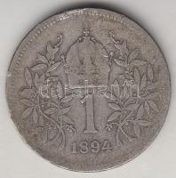 Ausztria 1894. 1K Ag T:3 &lt;br/&gt;Austria 1894. 1 Corona Ag C:F