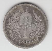 Ausztria 1899. 1K Ag T:3 &lt;br/&gt;Austria 1899. 1 Corona Ag C:F