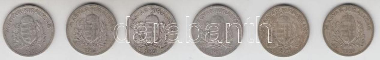 1927. 1P Ag (6x) T:3