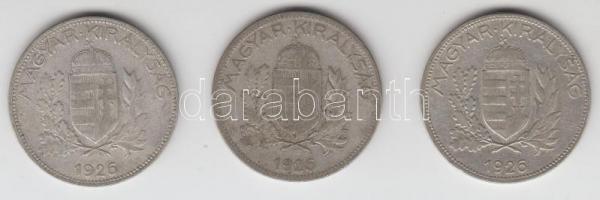 1926. 1P Ag (3x) T:2-,3