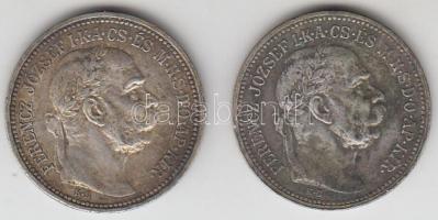 1915. 1K Ag (2x) T:2,2- patina