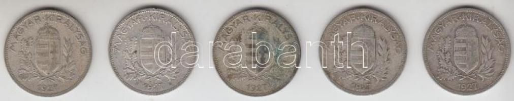 1927. 1P Ag (5x) T:3