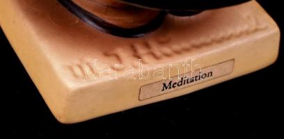 Goebel leveles kislány (Meditation), kézzel festett, hibátlan, jelzett, m:13 cm