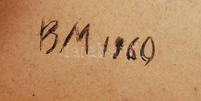 BM jelzéssel: Lovas. Tus, karton, 23×30 cm