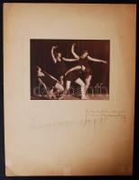 1925 Strelisky: Szentpál Olga mozgásművészeti iskola növendékeinek fellépése, vintage fotó, felirato...