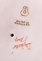 Drasche galambetető, kézzel festett, jelzett, hibátlan, m:12 cm, h:18 cm