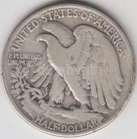 Amerikai Egyesült Államok 1941. 1/2$ Ag &quot;Walking Liberty&quot; T:3 &lt;br/&gt;USA 1941. 1/2$ Ag &quot;Walking Liberty&quot; C:F &lt;br/&gt;Krause KM#142