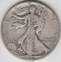 Amerikai Egyesült Államok 1941. 1/2$ Ag "Walking Liberty" T:3
USA 1941. 1/2$ Ag "Walk...