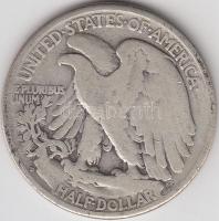 Amerikai Egyesült Államok 1941. 1/2$ Ag &quot;Walking Liberty&quot; T:3 &lt;br/&gt;USA 1941. 1/2$ Ag &quot;Walking Liberty&quot; C:F &lt;br/&gt;Krause KM#142