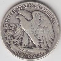 Amerikai Egyesült Államok 1942. 1/2$ Ag &quot;Walking Liberty&quot; T:3 &lt;br/&gt;USA 1942. 1/2$ Ag &quot;Walking Liberty&quot; C:F &lt;br/&gt;Krause KM#142