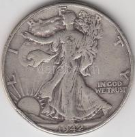 Amerikai Egyesült Államok 1942. 1/2$ Ag "Walking Liberty" T:3
USA 1942. 1/2$ Ag "Walk...