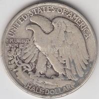 Amerikai Egyesült Államok 1942. 1/2$ Ag &quot;Walking Liberty&quot; T:3 &lt;br/&gt;USA 1942. 1/2$ Ag &quot;Walking Liberty&quot; C:F &lt;br/&gt;Krause KM#142