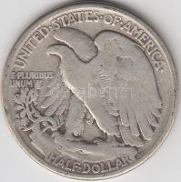 Amerikai Egyesült Államok 1942. 1/2$ Ag &quot;Walking Liberty&quot; T:3 &lt;br/&gt;USA 1942. 1/2$ Ag &quot;Walking Liberty&quot; C:F &lt;br/&gt;Krause KM#142