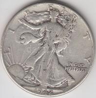 Amerikai Egyesült Államok 1942. 1/2$ Ag "Walking Liberty" T:3
USA 1942. 1/2$ Ag "Walk...