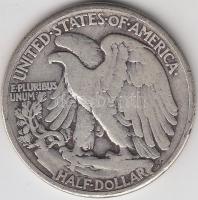 Amerikai Egyesült Államok 1942. 1/2$ Ag &quot;Walking Liberty&quot; T:3 &lt;br/&gt;USA 1942. 1/2$ Ag &quot;Walking Liberty&quot; C:F &lt;br/&gt;Krause KM#142