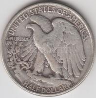 Amerikai Egyesült Államok 1942. 1/2$ Ag &quot;Walking Liberty&quot; T:3 &lt;br/&gt;USA 1942. 1/2$ Ag &quot;Walking Liberty&quot; C:F &lt;br/&gt;Krause KM#142