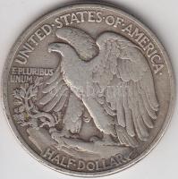 Amerikai Egyesült Államok 1942. 1/2$ Ag &quot;Walking Liberty&quot; T:3 &lt;br/&gt;USA 1942. 1/2$ Ag &quot;Walking Liberty&quot; C:F &lt;br/&gt;Krause KM#142