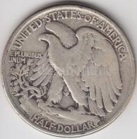 Amerikai Egyesült Államok 1942. 1/2$ Ag &quot;Walking Liberty&quot; T:3 &lt;br/&gt;USA 1942. 1/2$ Ag &quot;Walking Liberty&quot; C:F &lt;br/&gt;Krause KM#142