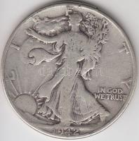 Amerikai Egyesült Államok 1942. 1/2$ Ag "Walking Liberty" T:3
USA 1942. 1/2$ Ag "Walk...