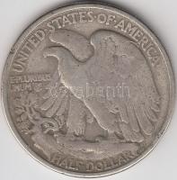 Amerikai Egyesült Államok 1943. 1/2$ Ag &quot;Walking Liberty&quot; T:3 &lt;br/&gt;USA 1943. 1/2$ Ag &quot;Walking Liberty&quot; C:F &lt;br/&gt;Krause KM#142