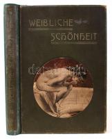 Dr. Bruno Meyer: Weibliche Schönheit. Darstellung des Nackten in Malerei und Photographie. (A női szépség. A meztelenség ábrázolása a festészetben és fényképészetben.) 3. Auflage (3. kiadás). 250 Malerischen Aktstudien in Farbendruck (250 festői aktot ábrázoló művészi alkotás színes nyomtatásban). Stuttgart, 1905, Verlag für Kunst und Schönheit. Képekkel illusztrált, jrakötött egészvászon kötés, kopottas állapotban.