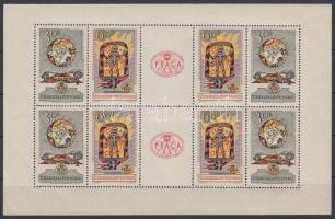 PRAGA Stamp Exhibition minisheet, PRAGA Bélyegkiállítás kisív