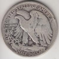 Amerikai Egyesült Államok 1944. 1/2$ Ag &quot;Walking Liberty&quot; T:3 &lt;br/&gt;USA 1944. 1/2$ Ag &quot;Walking Liberty&quot; C:F &lt;br/&gt;Krause KM#142