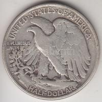 Amerikai Egyesült Államok 1946. 1/2$ Ag &quot;Walking Liberty&quot; T:3 &lt;br/&gt;USA 1946. 1/2$ Ag &quot;Walking Liberty&quot; C:F &lt;br/&gt;Krause KM#142