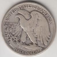 Amerikai Egyesült Államok 1946. 1/2$ Ag &quot;Walking Liberty&quot; T:3 &lt;br/&gt;USA 1946. 1/2$ Ag &quot;Walking Liberty&quot; C:F &lt;br/&gt;Krause KM#142