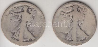 Amerikai Egyesült Államok DN. 1/2$ Ag "Walking Liberty" T:3-,4
USA DV. 1/2$ Ag "Walki...
