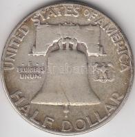 Amerikai Egyesült Államok 1950. 1/2$ Ag "Franklin" T:3
USA 1950. Half Dollar Ag "Fran...
