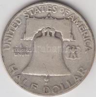 Amerikai Egyesült Államok 1951D 1/2$ Ag "Franklin" T:3
USA 1951D Half Dollar Ag "Fran...