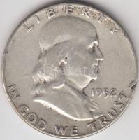 Amerikai Egyesült Államok 1952. 1/2$ Ag &quot;Franklin&quot; T:3 &lt;br/&gt;USA 1952. Half Dollar Ag &quot;Franklin&quot; C:F &lt;br/&gt;Krause KM# 199