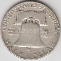 Amerikai Egyesült Államok 1952. 1/2$ Ag "Franklin" T:3
USA 1952. Half Dollar Ag "Fran...