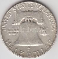 Amerikai Egyesült Államok 1952. 1/2$ Ag "Franklin" T:3
USA 1952. Half Dollar Ag "Fran...