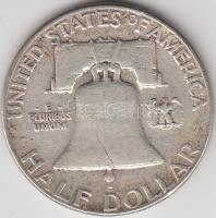 Amerikai Egyesült Államok 1952. 1/2$ Ag "Franklin" T:3
USA 1952. Half Dollar Ag "Fran...