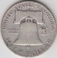 Amerikai Egyesült Államok 1952D 1/2$ Ag "Franklin" T:3
USA 1952D Half Dollar Ag "Fran...